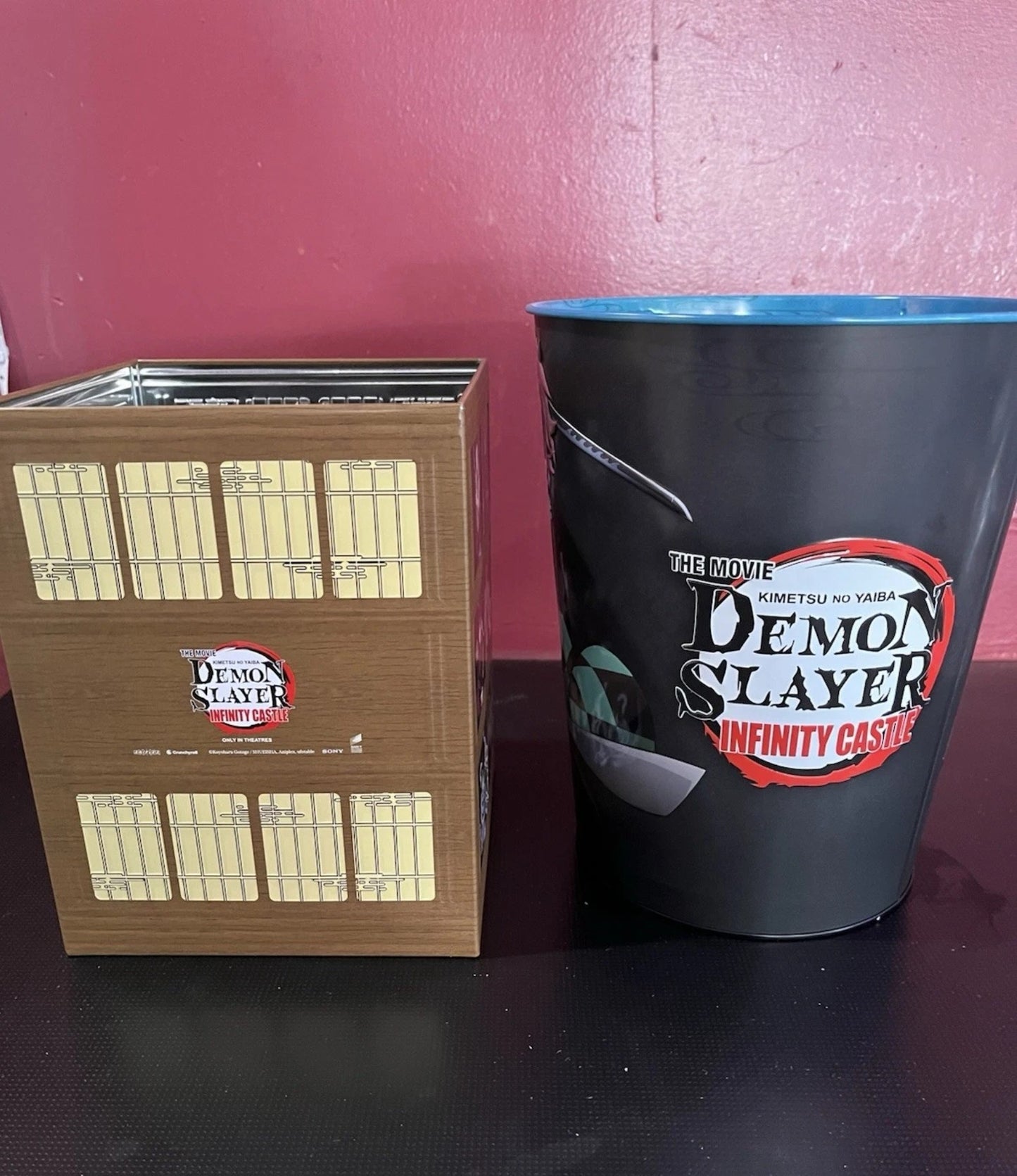Demon Slayer: Kimetsu No Yaiba Popcorn Tin with Round Bucket Combo