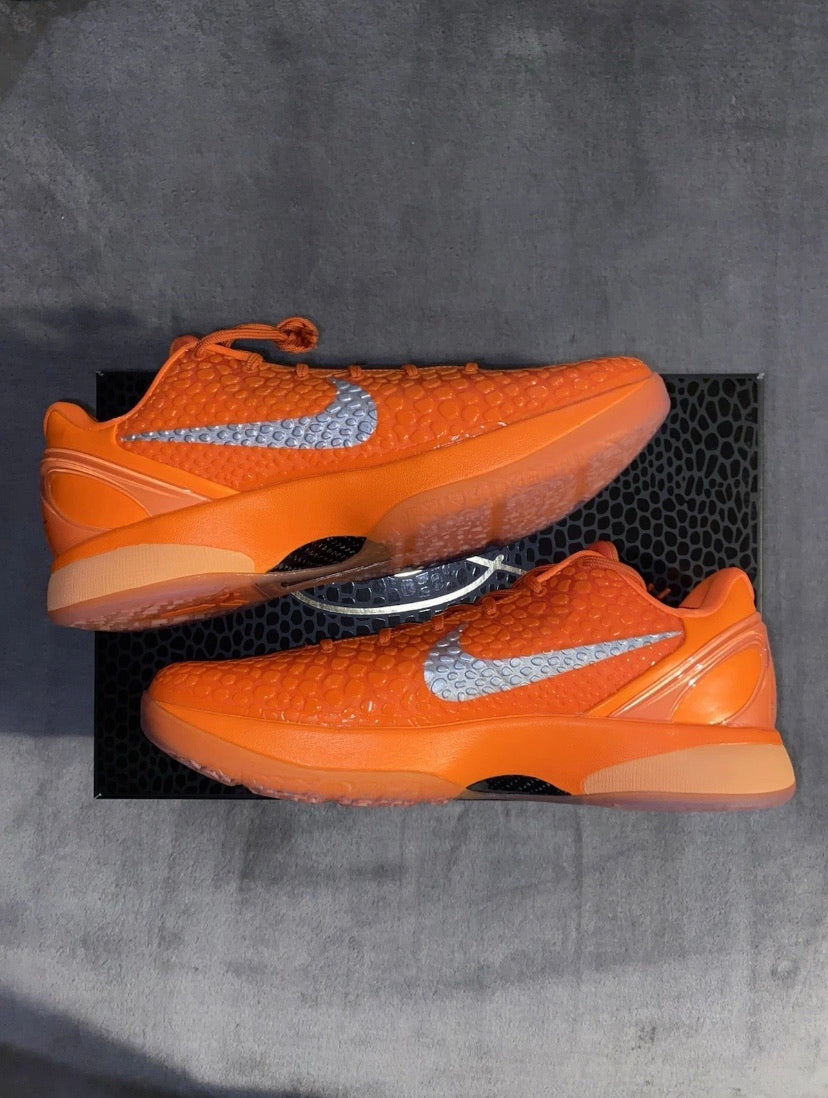 Size 13 Nike Kobe 6 Protro Total Orange Style # IH1871-800