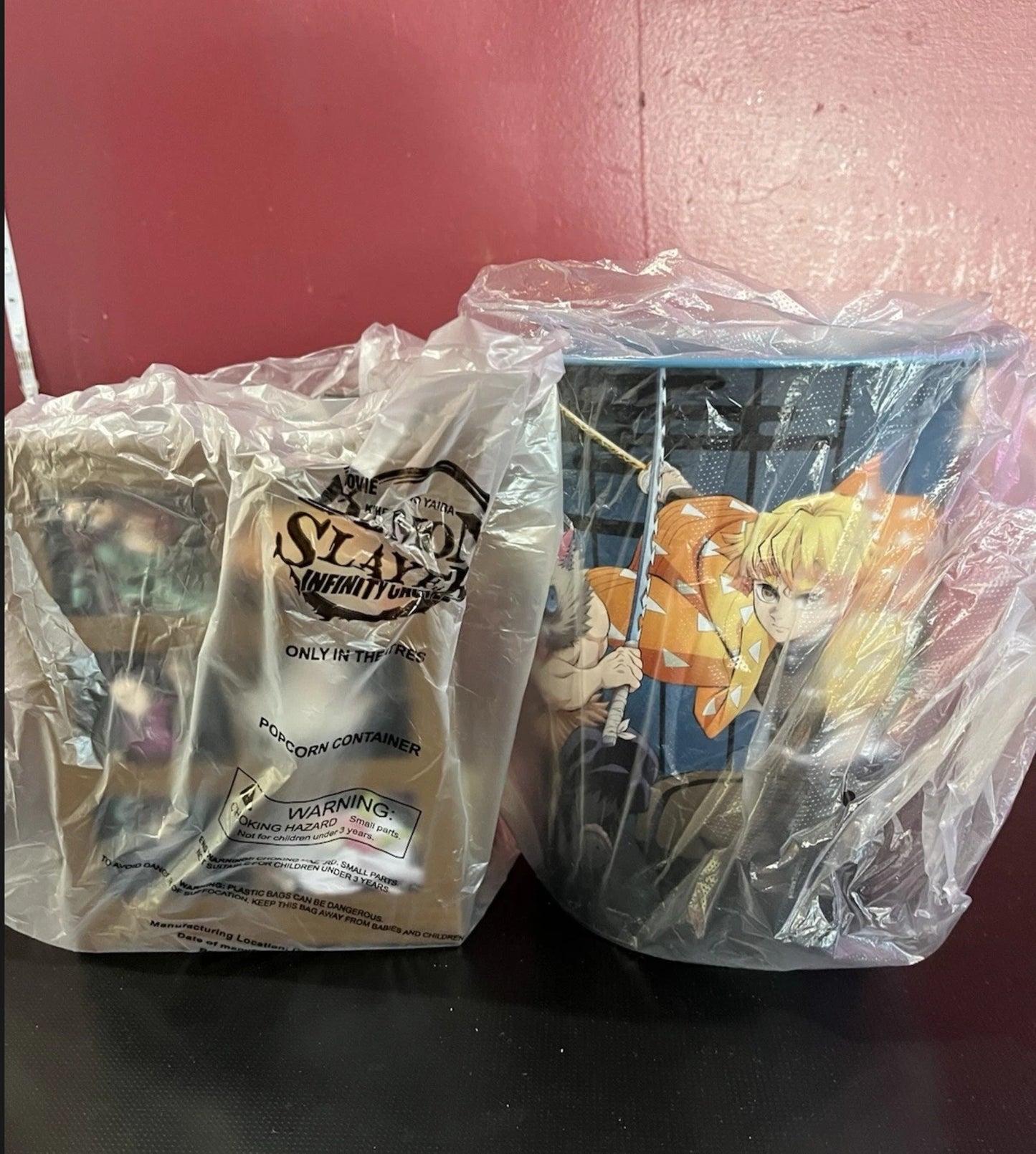 Demon Slayer: Kimetsu No Yaiba Popcorn Tin with Round Bucket Combo