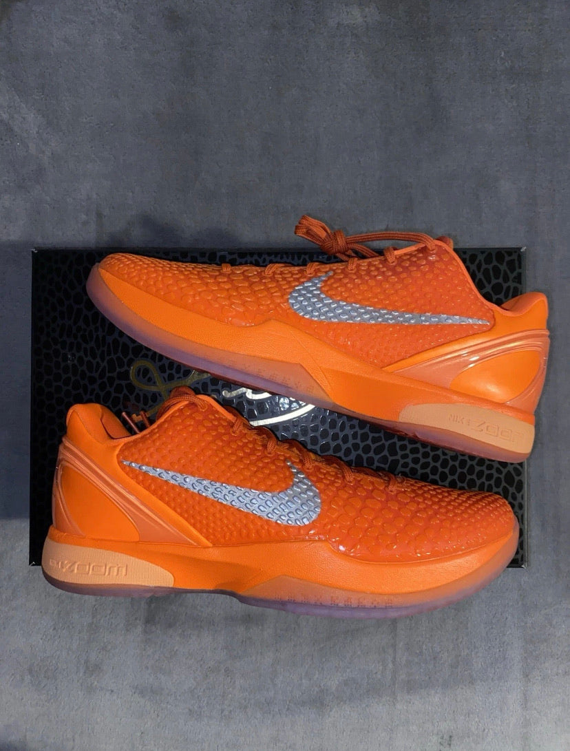 Size 13 Nike Kobe 6 Protro Total Orange Style # IH1871-800