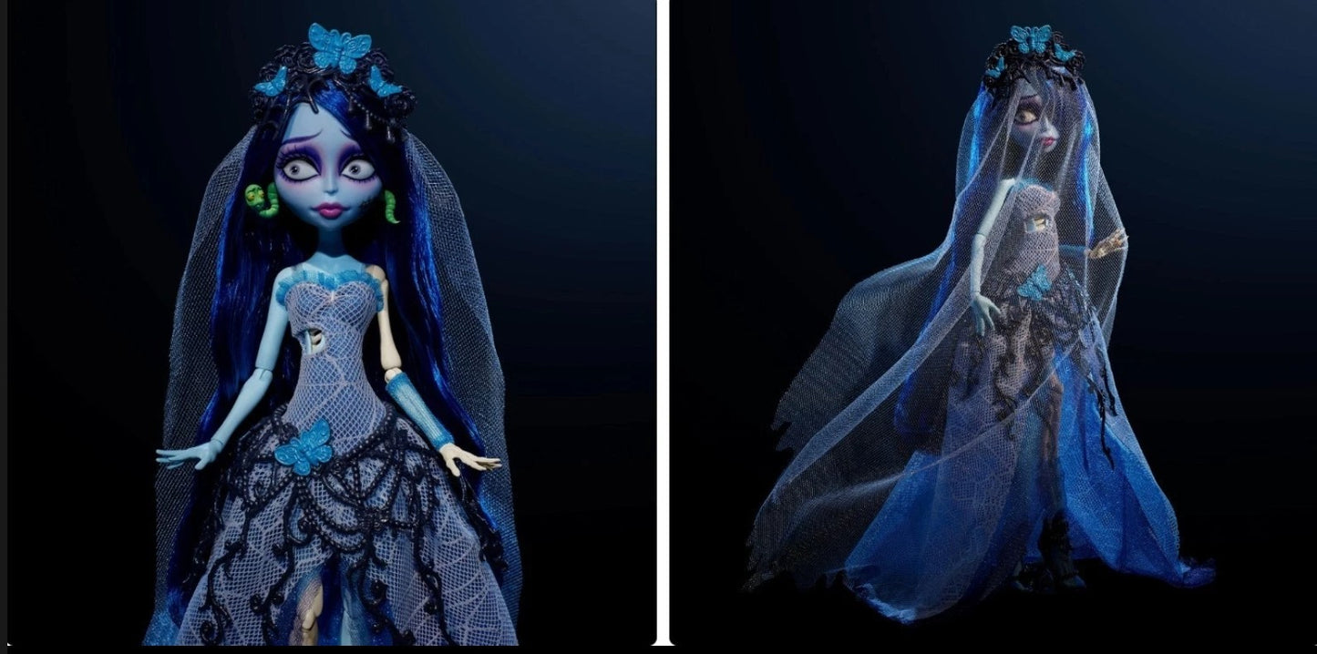MONSTER HIGH SKULLECTOR Corpse Bride Doll