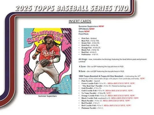 2025 Topps Series 2 MLB Baseball New Licensed Trading Cards FREE SHIPPING Lot of 4