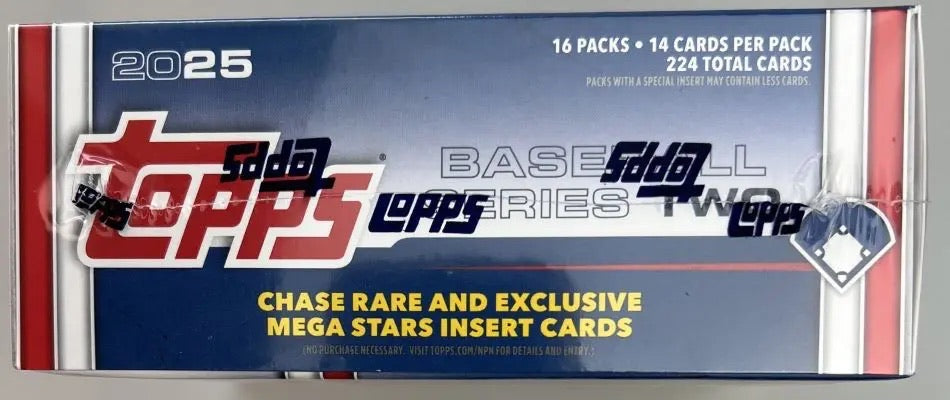 2025 Topps Series 2 MLB Baseball New Licensed Trading Cards FREE SHIPPING Lot of 4