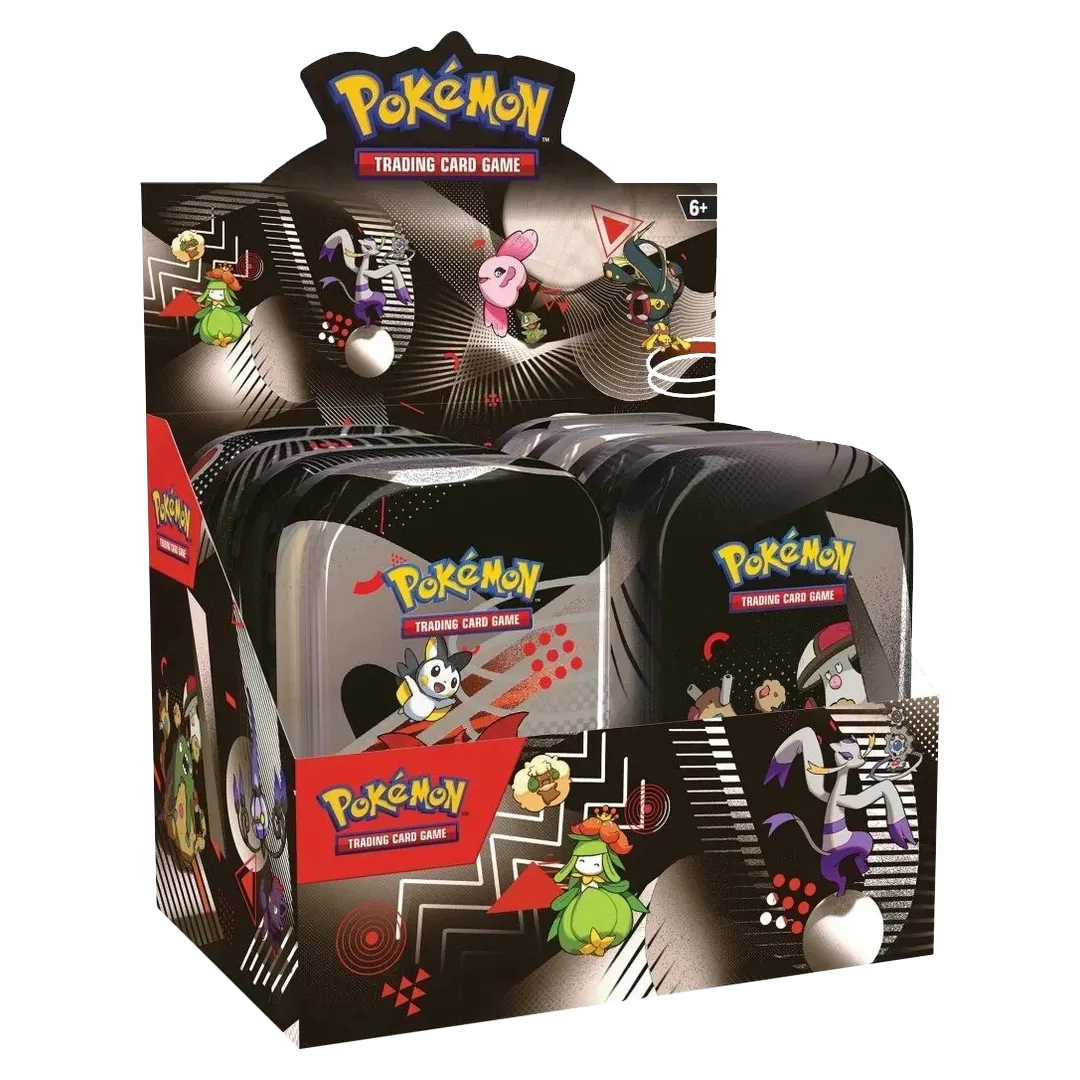 Pokemon TCG Black Bolt & White Flare Mini Tin 8 Piece Set