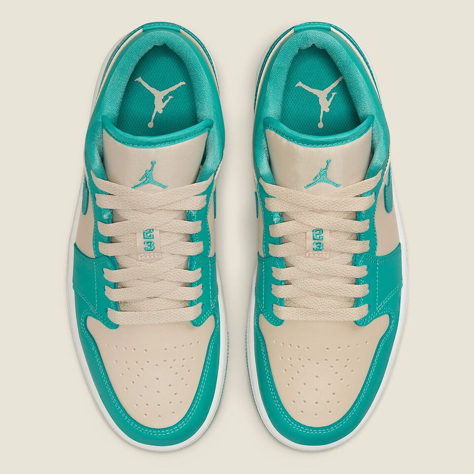Wmns Air Jordan 1 Low 'Tropical Teal Sandy Beige' Size 11