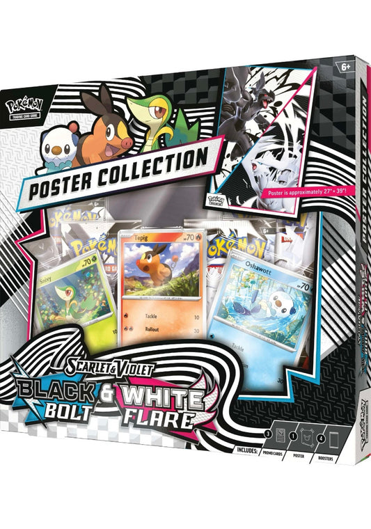 Pokemon TCG Scarlet Violet - White Flare & Black Bolt Poster Collection