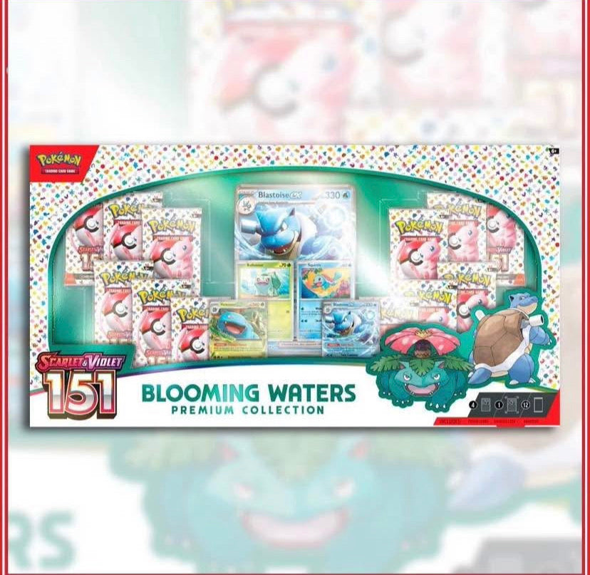 Pokemon Scarlet & Violet 151 Blooming Waters Premium Collection Box Sealed Lot of 4