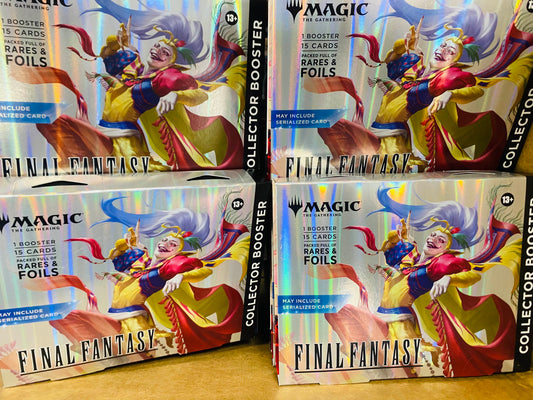 MAGIC THE GATHERING MTG FINAL FANTASY COLLECTOR BOOSTER OMEGA BOX LOT OF 4