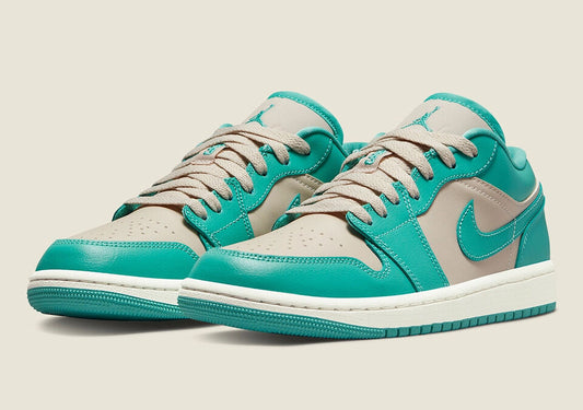 Wmns Air Jordan 1 Low 'Tropical Teal Sandy Beige' Size 11